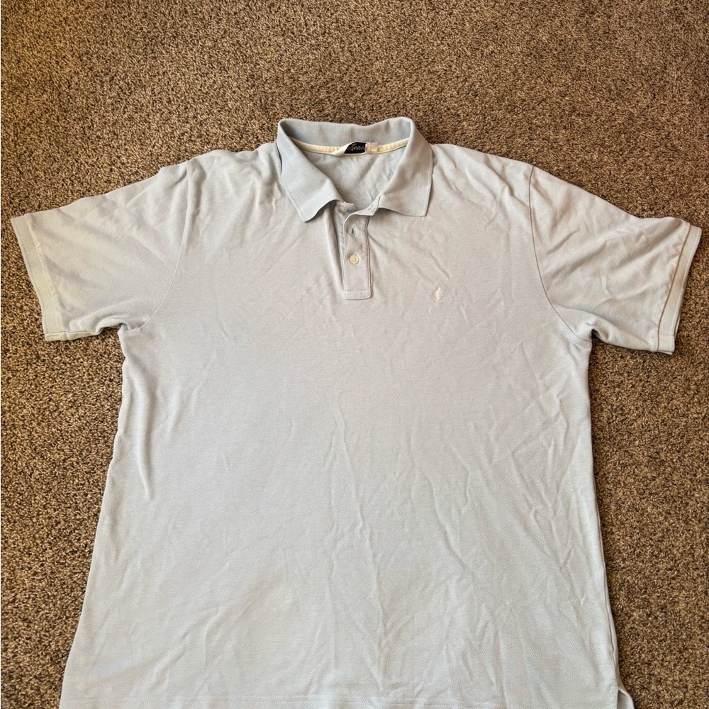 Yves Saint Laurent Blue Polo Shirt Classic Design